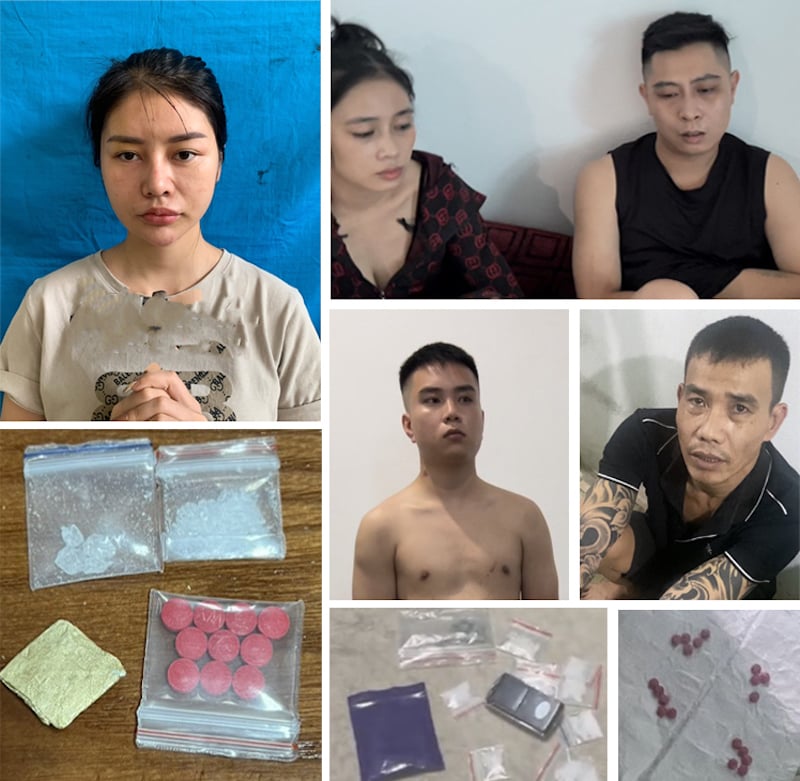 Consecutive arrests of 3 cases, 6 subjects buying, selling, and organizing drug use