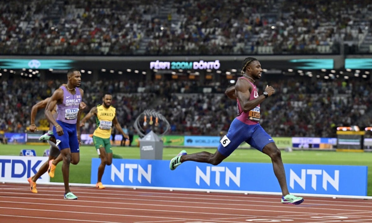 Noah Lyles stellt Usain Bolts Leistung nach