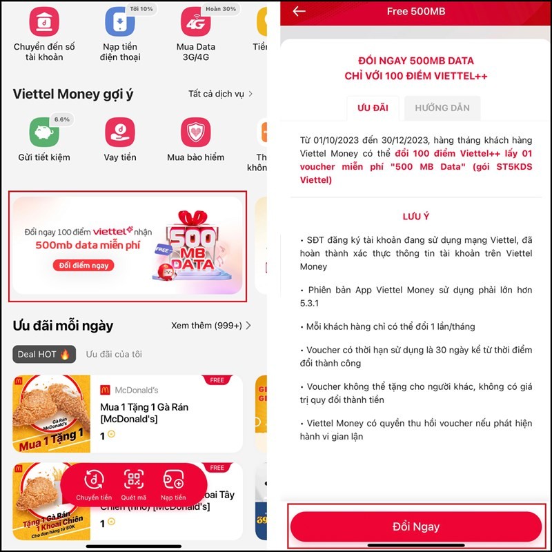 Hướng dẫn cách nhận 500MB data Viettel miễn phí cực đơn giản