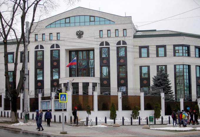 Ambassade de Russie à Chisinau, Moldavie, mars 2018. Photo : Reuters