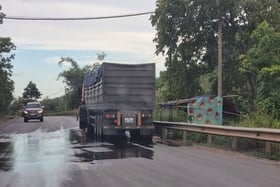 Handling of traffic disorder caused by heavy trucks stopping to refill their roofs