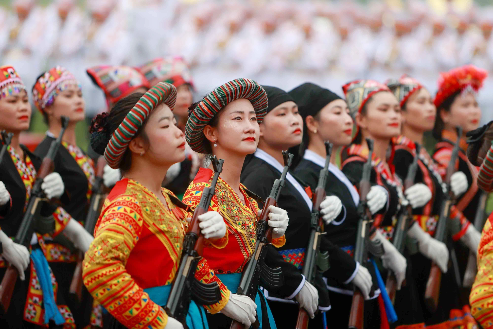 디엔비엔푸 전투 승리 70주년 기념 퍼레이드, 행진을 위한 육군 총연습