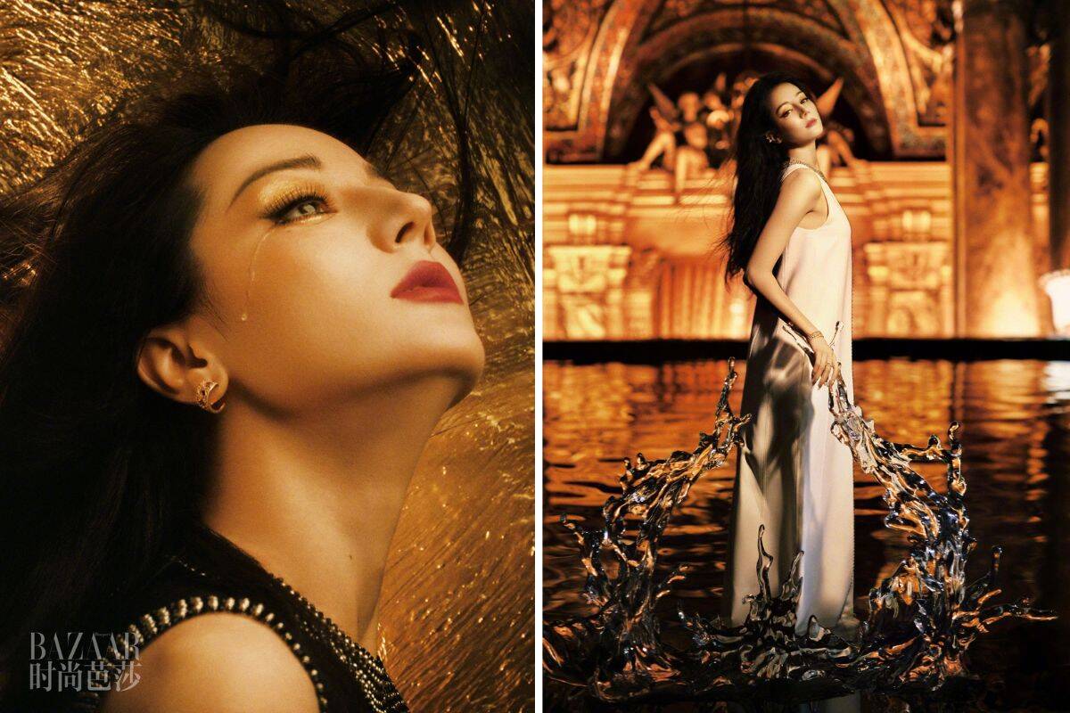 Dilraba Dilmurat's pictorial set. Photo: Harper's Bazaar