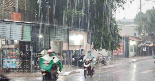 Starker Regen in Ho-Chi-Minh-Stadt