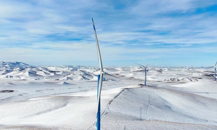 Le plus grand projet éolien terrestre de Chine