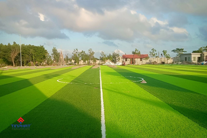 Construction process of artificial turf football field at Tin Phat Sports - 5