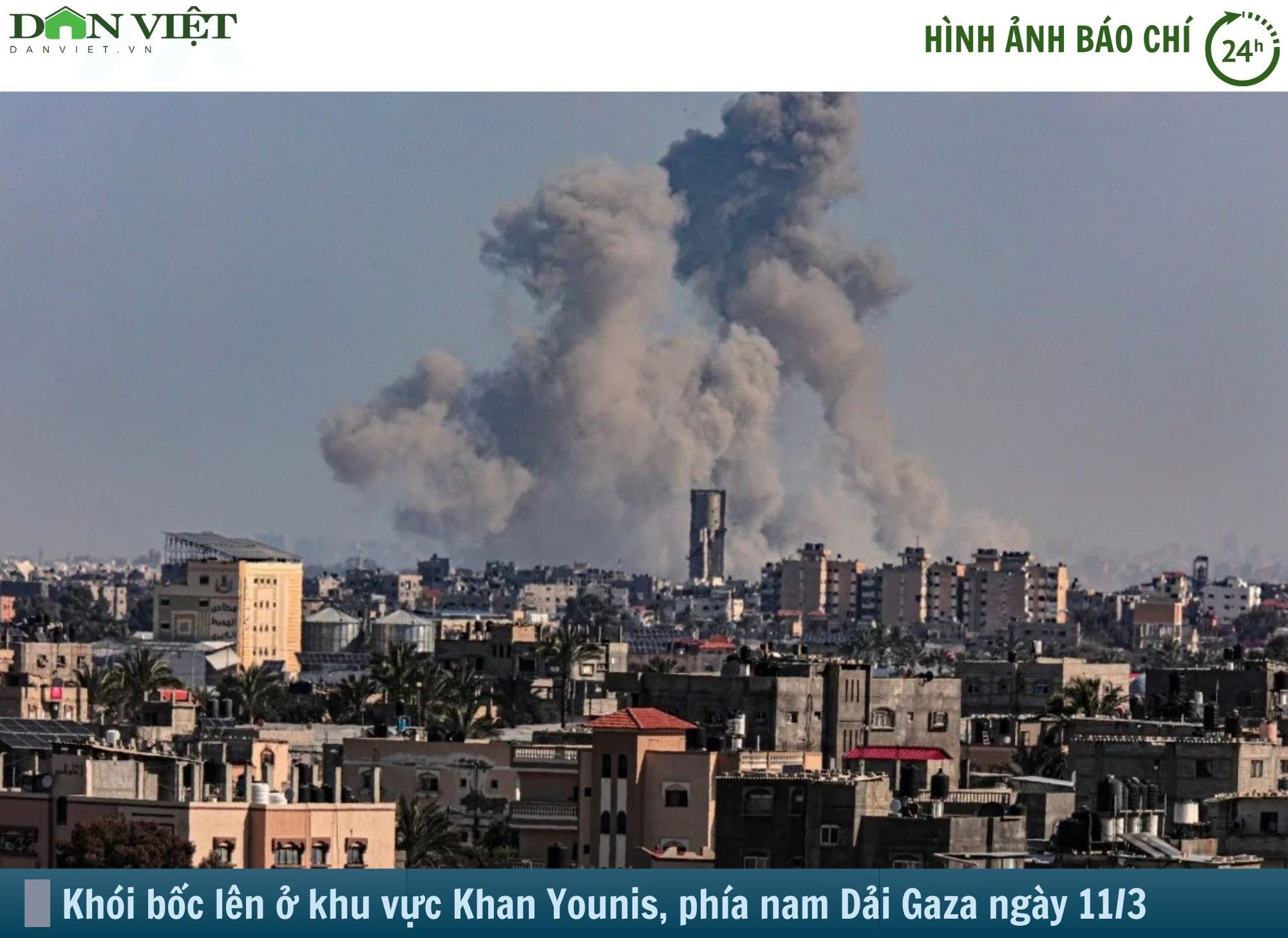 Hình ảnh báo chí 24h: Khói bốc lên cuồn cuộn ở Gaza dù tháng ăn chay Ramadan đã bắt đầu- Ảnh 1.
