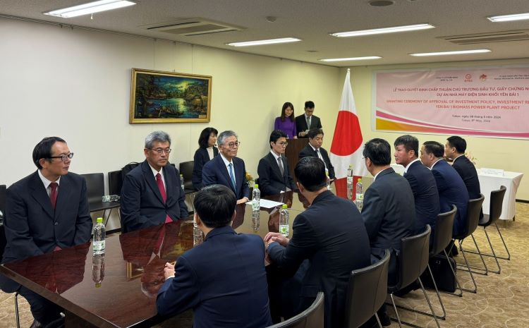 Japanese Erex Group will invest in biomass power plant project in Yen Bai