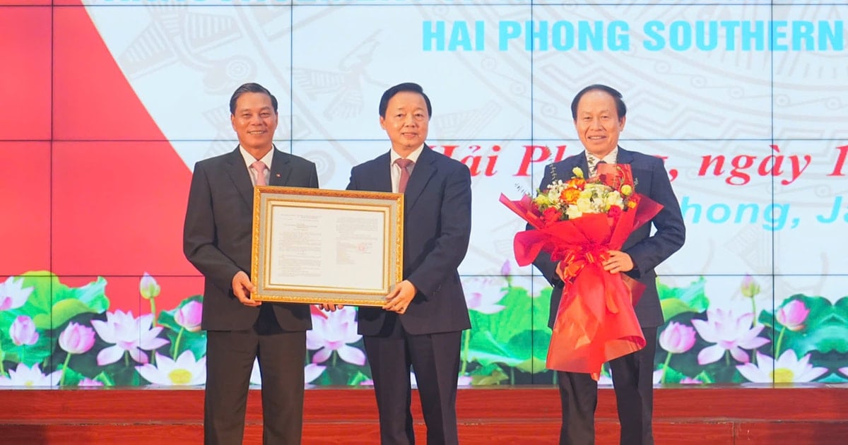 Announcement of the decision to establish the Southern Coastal Economic Zone of Hai Phong