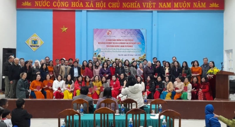 Une école du district de Trieu Phong (Quang Tri) dispose d'un espace d'apprentissage supplémentaire sponsorisé par le Fonds DOVE.