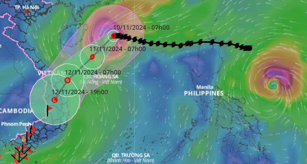 Bão Toraji gần Biển Đông, khả năng trở thành bão số 8