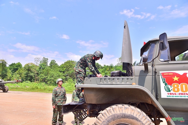 Binh chủng Pháo binh luyện tập diễu binh, diễu hành- Ảnh 12.