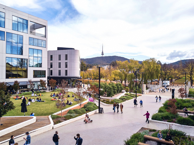 Campus de la Universidad Nacional Australiana. Foto: ANU