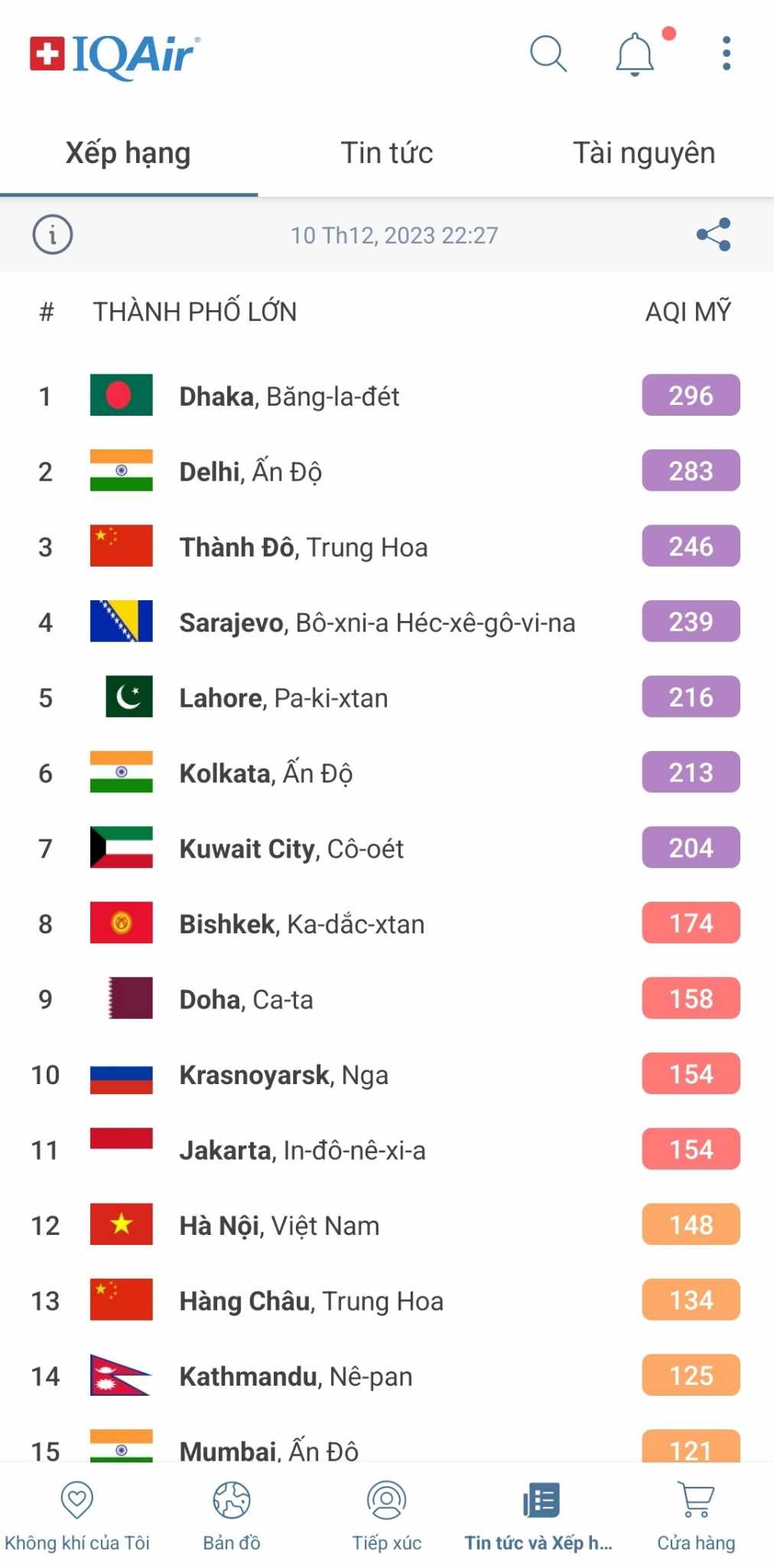 So überprüfen Sie die Luftqualität auf dem Smartphone Bild 5