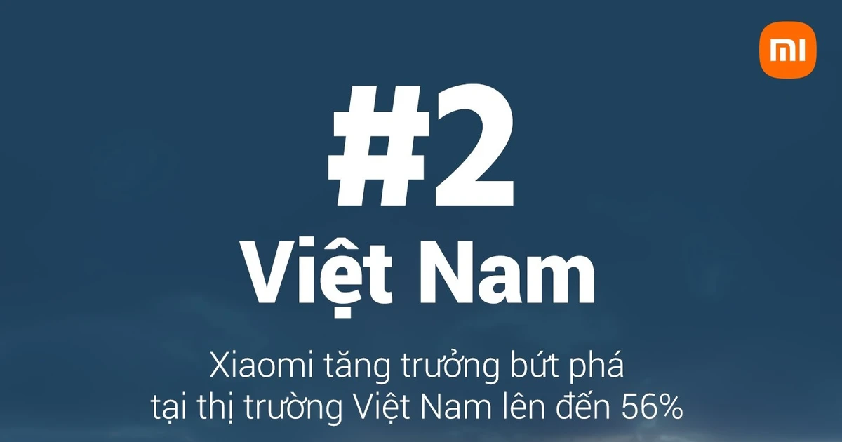 Xiaomi “regains” the number 2 position in the Vietnamese smartphone market