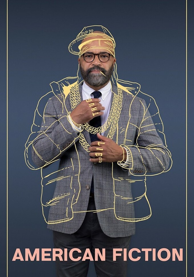 Afiche de ficción americana. En febrero, la película ganó la categoría de Guión Adaptado en los premios BAFTA 2024. La película también ganó dos premios por Mejor Guión y Mejor Actor para Jeffrey Wright en los Independent Spirit Awards. Foto: MGM Studios