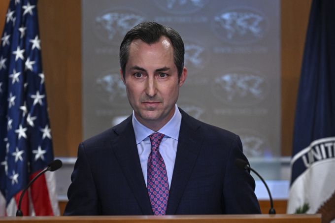 US State Department spokesman Matthew Miller in Washington on July 17. Photo: AFP