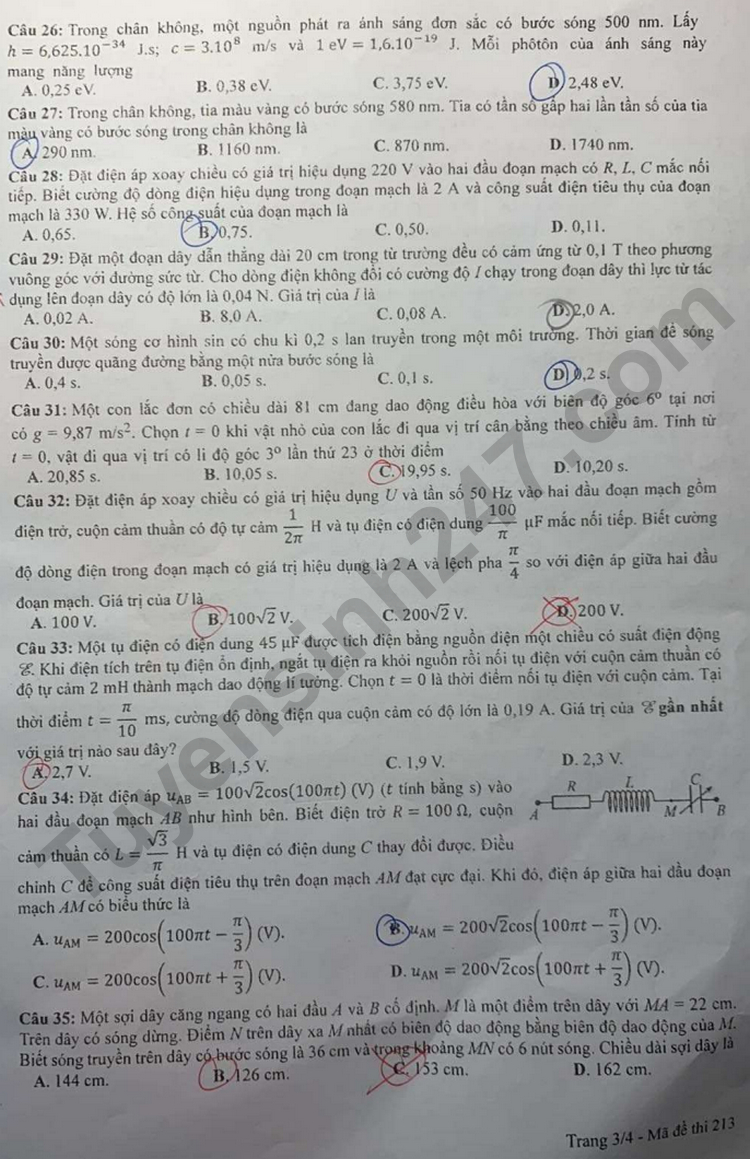 Examen de graduación de secundaria 2023 código de examen de física 213 imagen 3