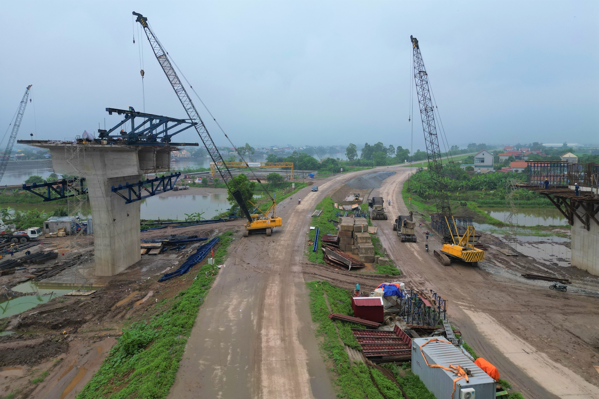 Cầu vượt sông Đáy trên tuyến cao tốc Ninh Bình - Hải Phòng - 5