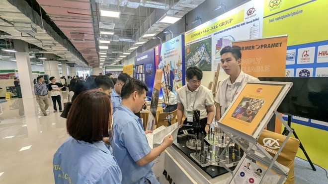 Gian hàng của doanh nghiệp Việt Nam tham gia SEMIExpo Viet Nam 2024
