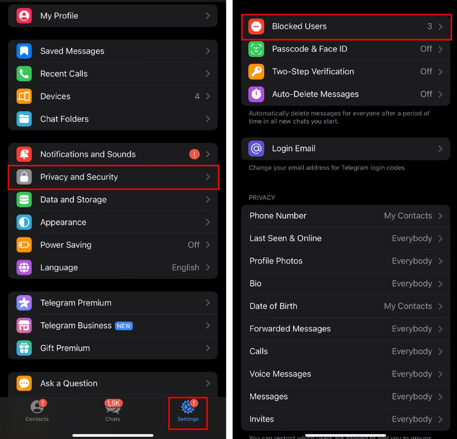 Instructions to open a footer on Telegram simply and quickly, image 2