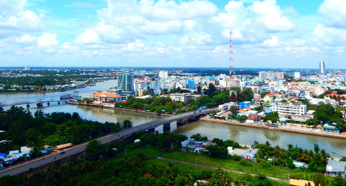 Un coin de la ville de Can Tho dans le quartier central de Ninh Kieu. Photo : An Binh