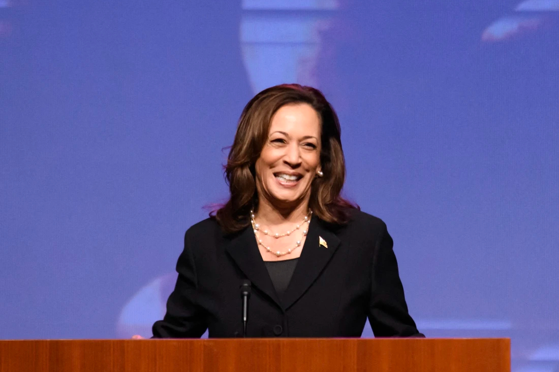 Bà Kamala Harris đã đủ phiếu để đại diện đảng Dân chủ tranh cử- Ảnh 1.