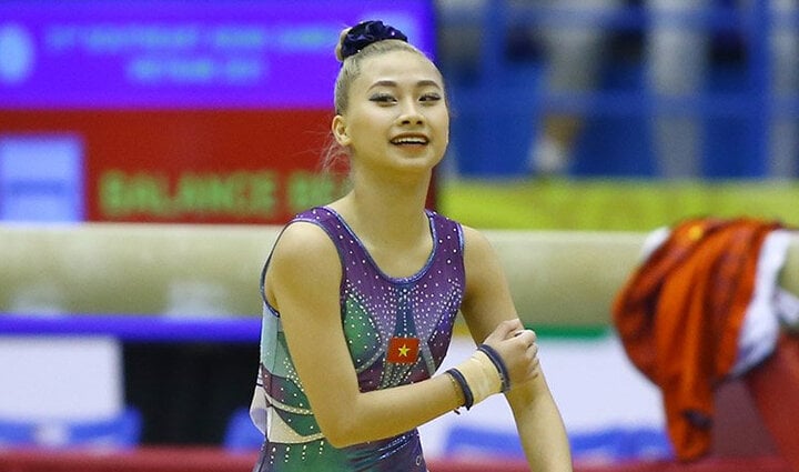 Pham Nhu Phuong a accusé l'entraîneur de l'équipe nationale de gymnastique de collecter de l'argent. (Photo : Hoang Tu)