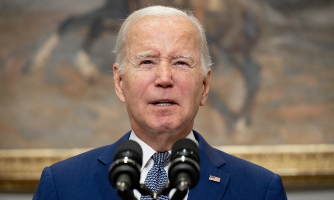 ジョー・バイデン米大統領、10月1日ホワイトハウスにて。写真：AFP
