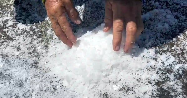 Unique rock salt making area