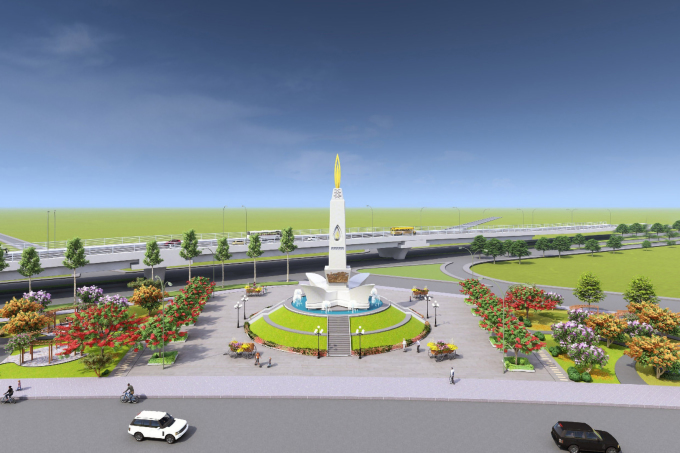 Perspective of the Petroleum Monument when installed in its new location. Photo: Provided by Vung Tau City Construction Investment Project Management Board 2.