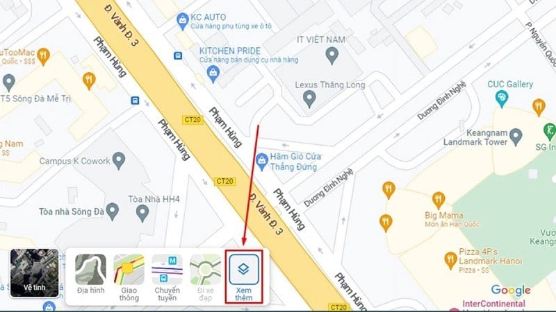 Xem Google Maps vệ tinh siêu đơn giản trên điện thoại và máy tính