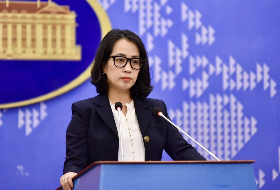 Spokesperson of the Ministry of Foreign Affairs of Vietnam Pham Thu Hang. Photo: BNG