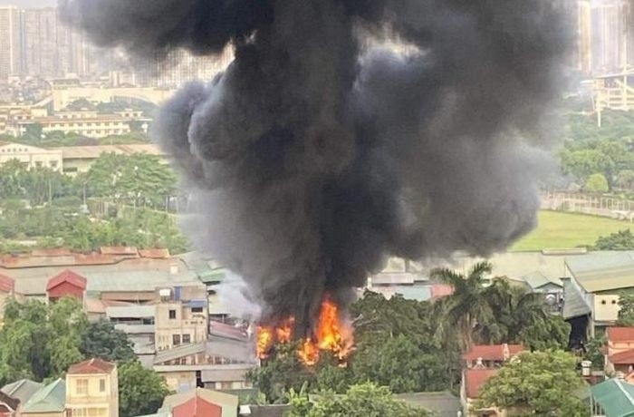 Fire seen from above.