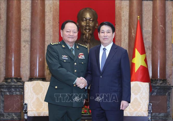 President Luong Cuong receives Vice Chairman of the Central Military Commission of China