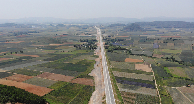 Une section de Mai Son - Route nationale 45 près du lieu de l'accident. Photo: Le Hoang