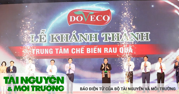 Phó Thủ tướng Trần Lưu Quang dự Lễ khánh thành Trung tâm chế biến rau, quả Doveco Sơn La