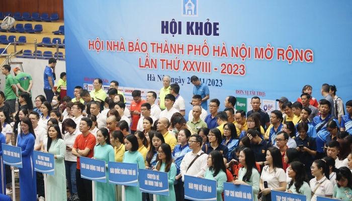 Festival sportif passionnant de la presse de Hanoi