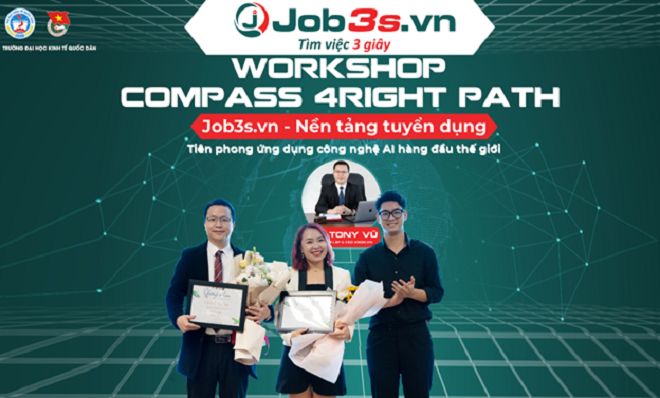 CEO Tony Vũ của Job3s.vn diễn giả được mong chờ nhất tại workshop (Người ngoài cùng bên trái).