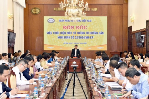 Ngân hàng Nhà nước đôn đốc triển khai các Thông tư hướng dẫn Nghị định 52