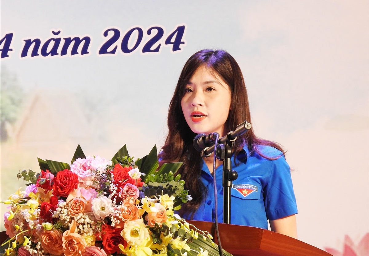 Quyền Bí thư Đoàn Thanh niên Bộ Văn hóa, Thể thao và Du lịch Lê Minh Đức phát biểu tại buổi Tọa đàm