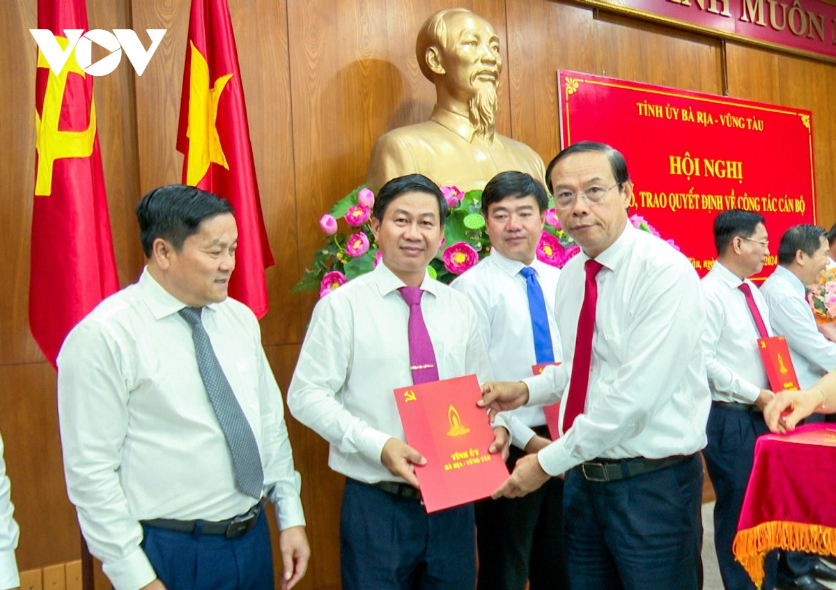 ba ria vung tau dieu dong, bo nhiem nhieu can bo lanh dao hinh anh 1