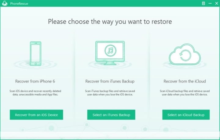 កម្មវិធី PhoneRescue ។