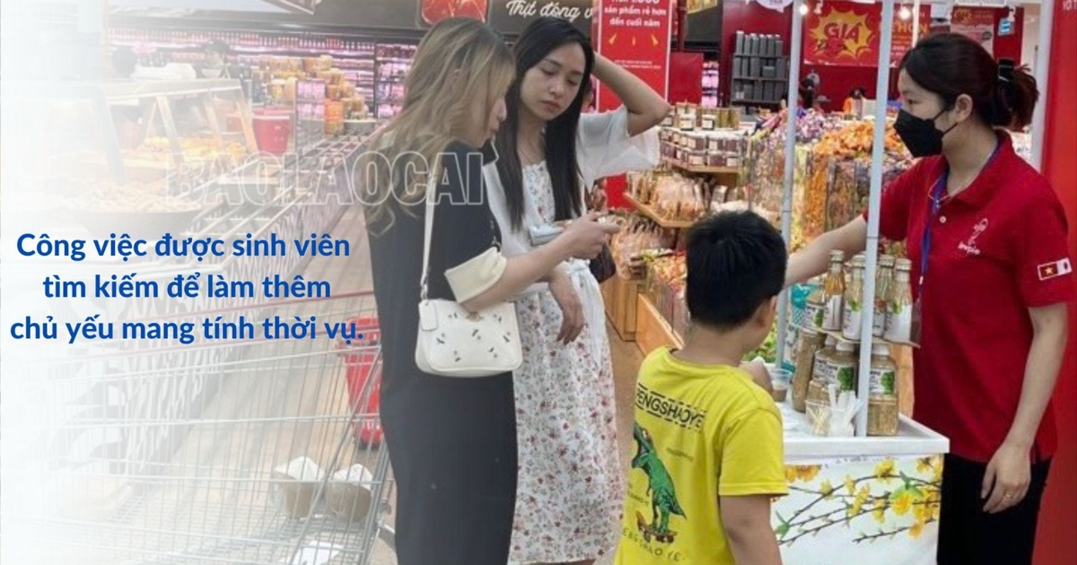 Sinh viên tích lũy kỹ năng sống từ đi làm thêm