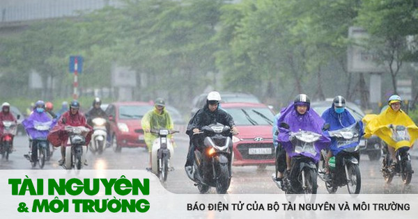 Miền Bắc có mưa và dông