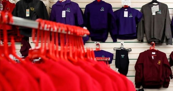 School uniforms are twice as expensive as in supermarkets.