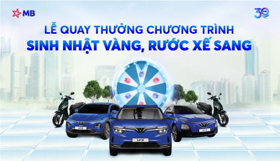 Thông báo: Kết quả quay số trúng thưởng chương trình “Sinh nhật Vàng, Rước xế Sang”