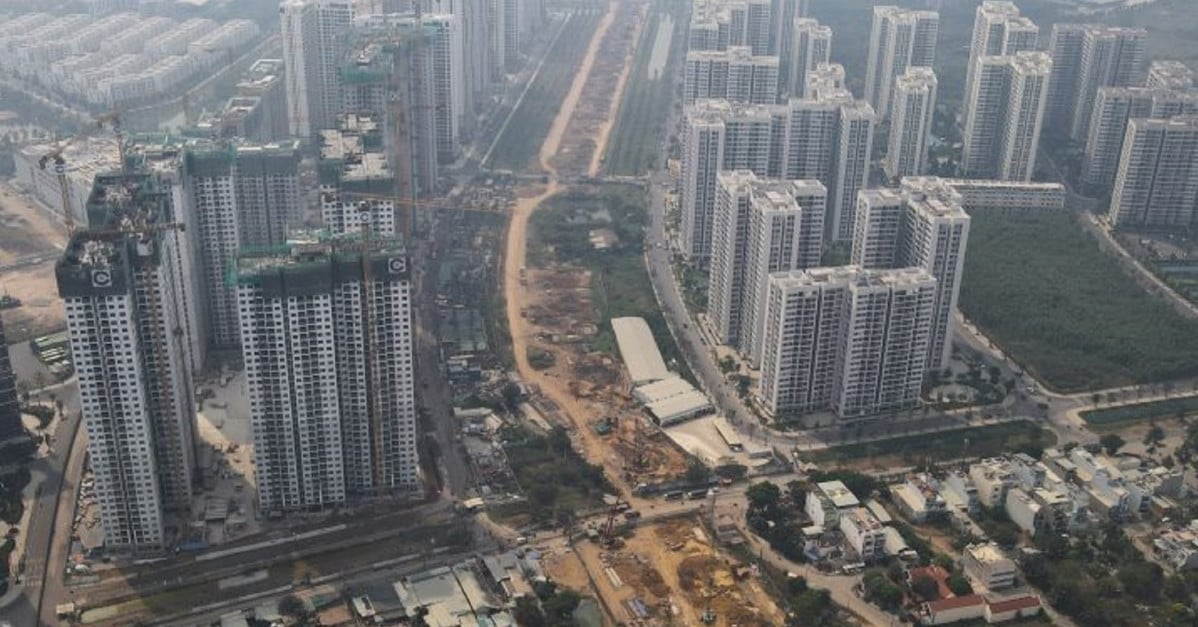 Ringstraße 3 in Ho-Chi-Minh-Stadt gerät wegen Sandmangels zum Auffüllen in Schwierigkeiten