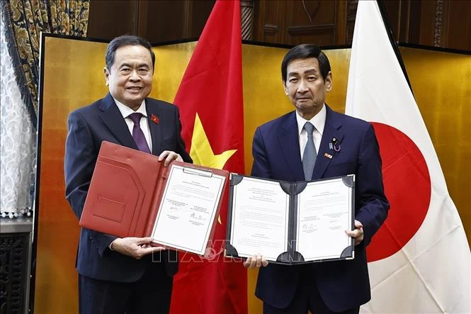 Renforcement de l'efficacité de la coopération entre les organes législatifs du Vietnam et du Japon photo 2