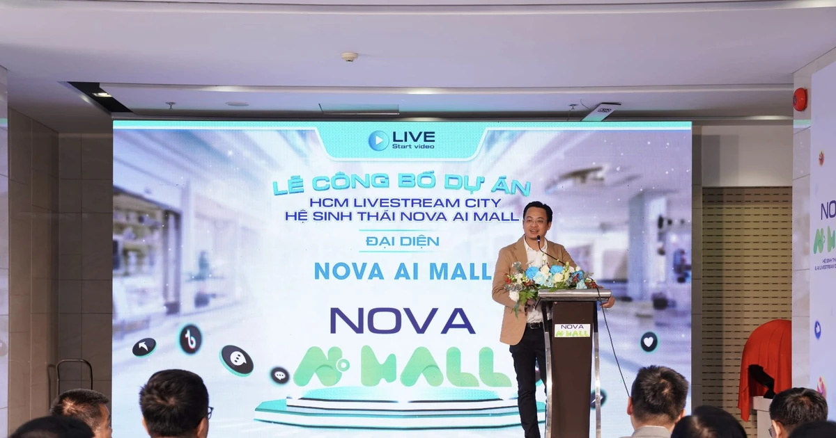 إطلاق سوبر ماركت Nova AI Mall الرقمي – نظام البث المباشر – أول بث مباشر بتقنية الذكاء الاصطناعي في فيتنام